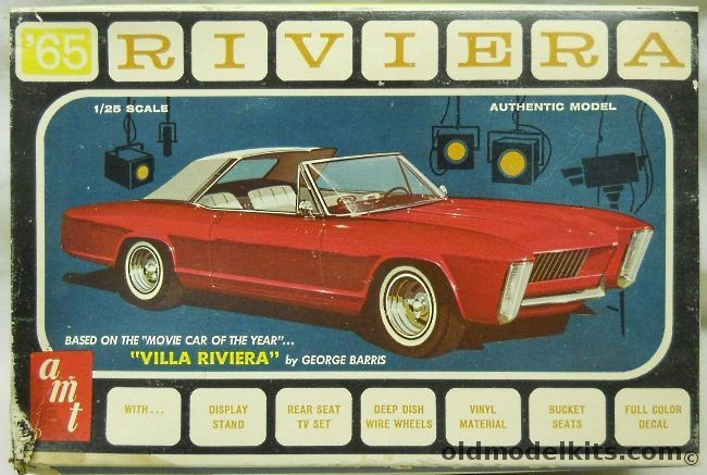 AMT 1/25 1965 Buick Riviera 3 in 1 Kit Movie 'Villa Riviera' George Barris, 6555-200 plastic model kit
